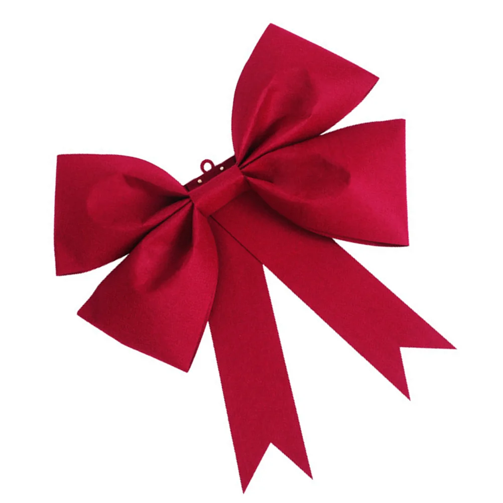 

1Set Wedding Bowknot Red Nonwoven Pendant Decorative Bow Hanging Ornament for Doors Porch Wedding Bowknot