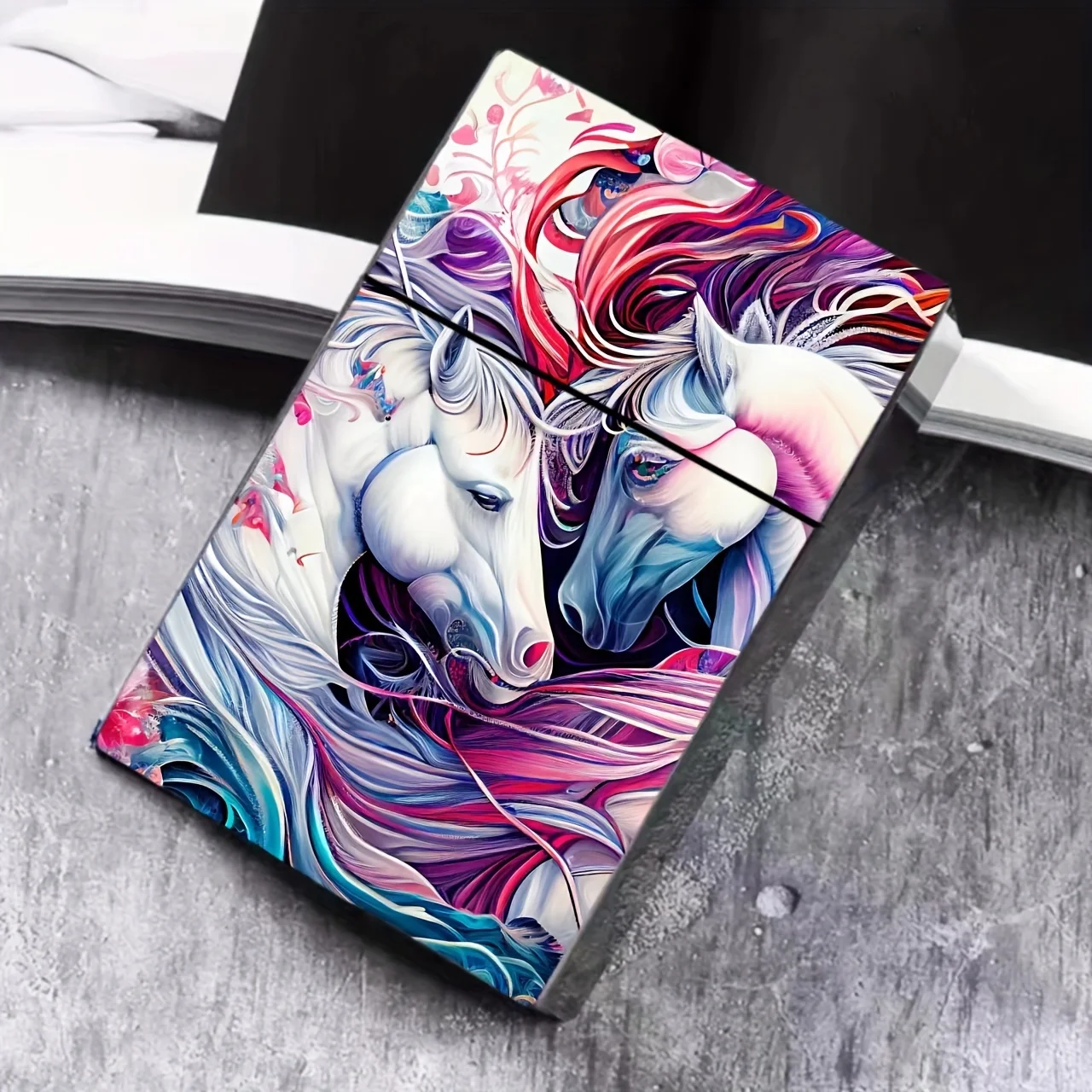 Men's Pegasus Unicorn Cigarette Case, Birthday Creative Gift, Cigarette Case