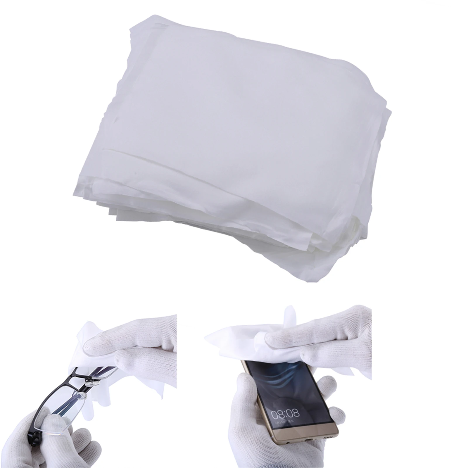 

ZK50 100 шт. сумка 6-дюймовый ЖК-дисплей для ремонта телефона чистая ткань антистатическая микрофибра стеклоочиститель для чистых помещений