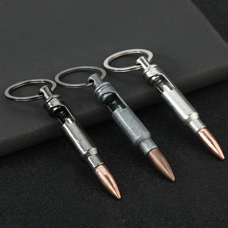 Bullet beer bottle opener multifunctional gift bullet prototype creative key chain pendant