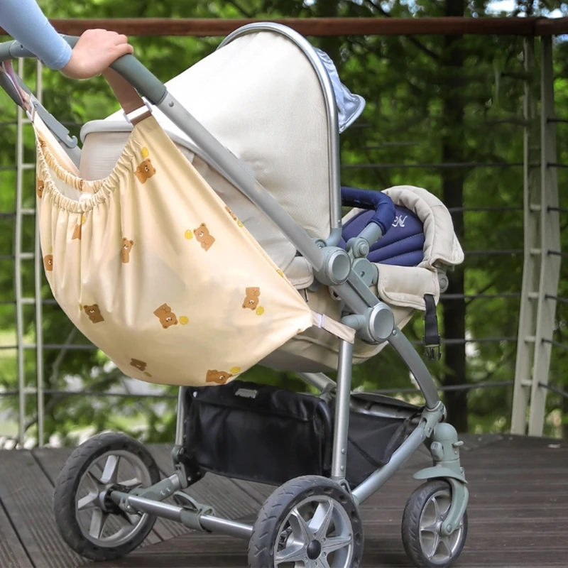 Kantong Kereta Bayi Kapasitas Besar Tas Penyimpanan Kereta Dorong Bayi Penyelenggara Tahan Aus