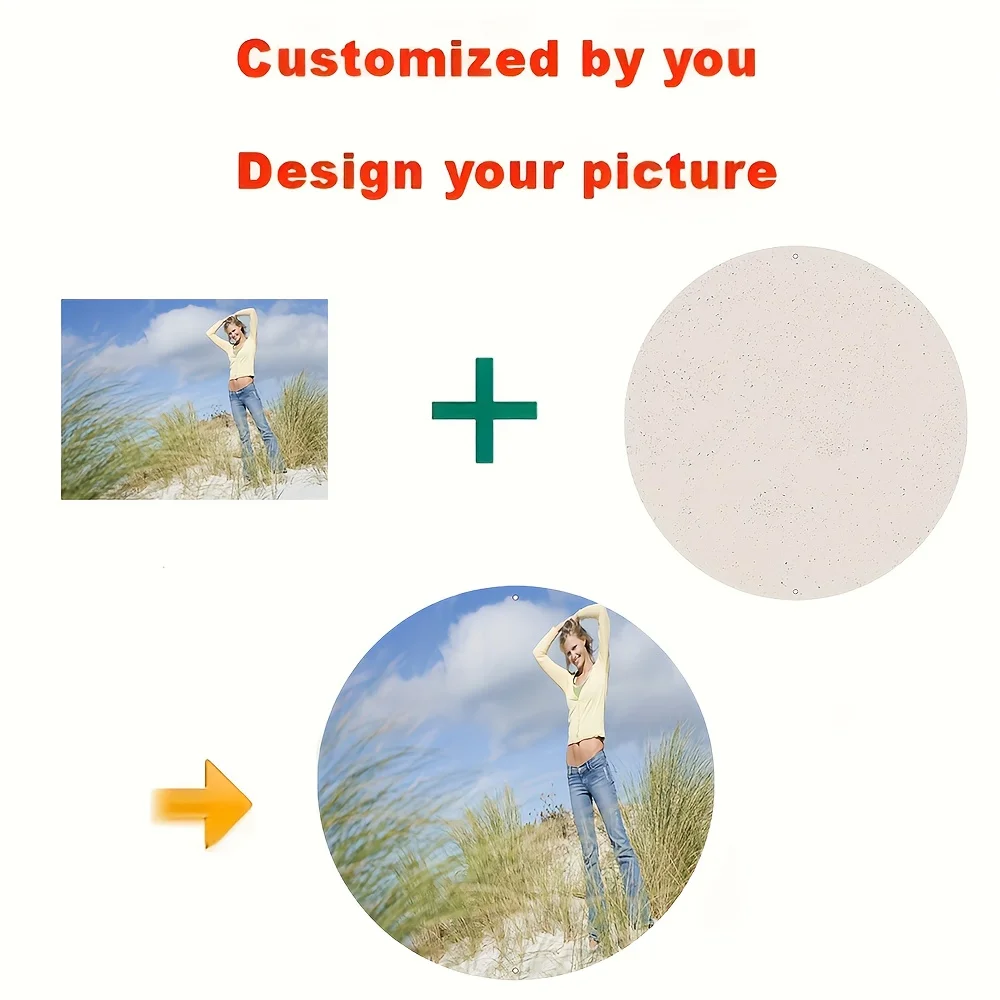Personalized Custom Photo Metal Tin Sign, Vintage Wall Decoration Plaque, Indoor Outdoor Art Decor, Special Gift for Family & Fr