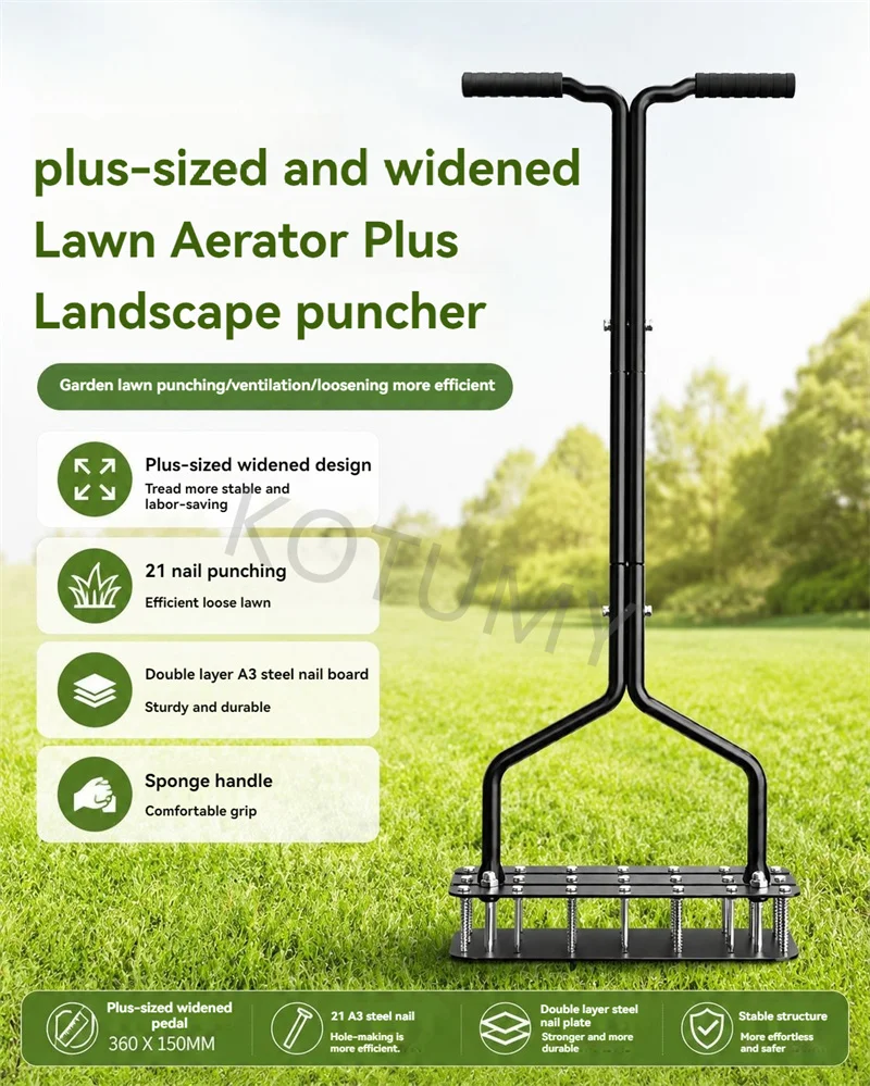 S001 Soil Loosening Punch Tool Durable Anti‑Rust Soil Puncher For Farmland Backyard Digging Seeding Soil Cultivating Operation