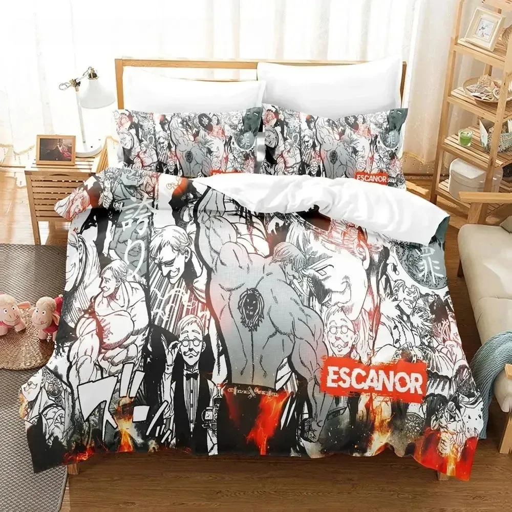 

Escanor The Seven Deadly Sins Bedding Set Bedroom Soft Modern Bedspreads Comefortable Duvet Cover Quilt Cover And Pillowcase