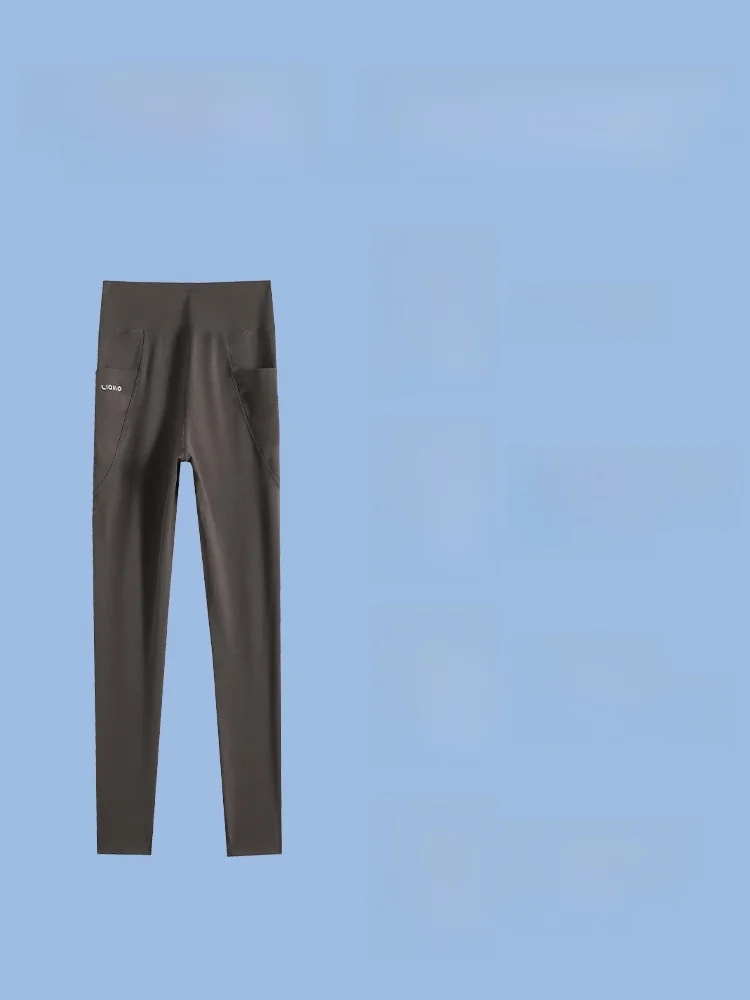 High Waist Yoga Pants plus Size Thin Elastic Boting Pants Spring Autumn ket arkskin Tightening Belly Lifting Fitn ...