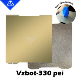 Mellow Double Sided Textured And Smooth PEI Powder Coated Spring Steel Sheet With Magnetic Sticker For 3D Printer VzBoT 330