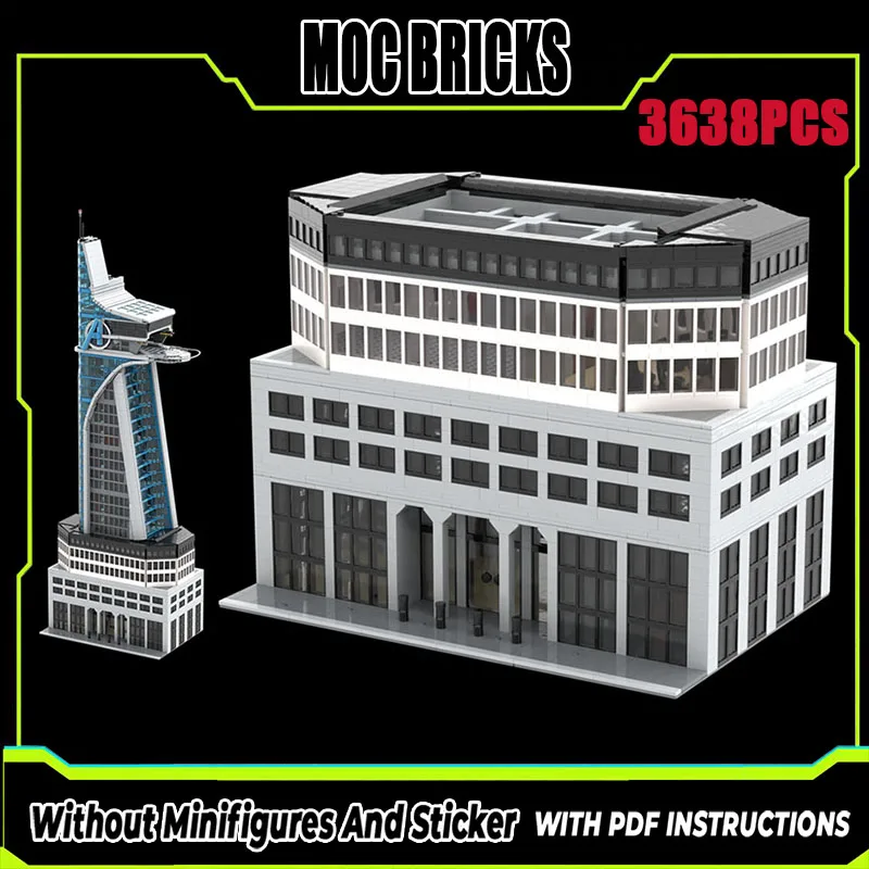 

New MOC Building Block Model Alliance Tower Base - MetLife Building 48 x 32 Modular Children's Toy Gift DIY Assembly Set