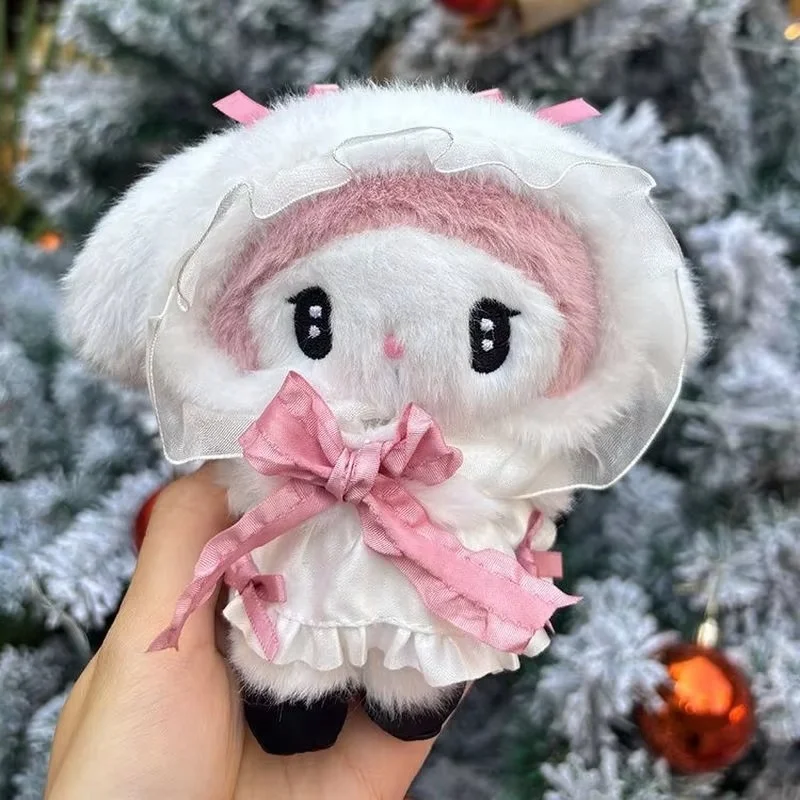2025 Hot Koop Sanrio Kawaii Anime Lolita My Melody Kuromi Speelgoed Decoratie Rugzak Ornament Gevulde Poppen Sleutelhanger Vakantie Geschenken