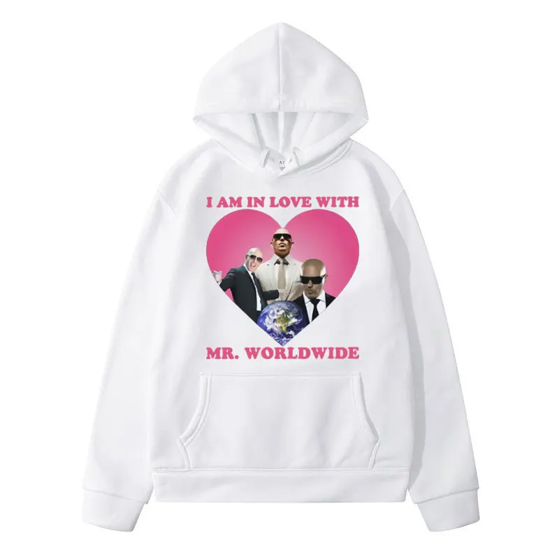 Mr Pitbull Worldwide Been There Done That Graphic Hoodie Fashion Retro Oversized Sweatshirt Men Women Long-sleeved Pullover Male