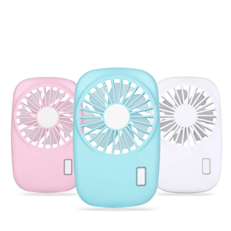 

CPDD Lovely Mini Portable Outdoor Handheld Air Cooling Fan 2 Speed Adjusted Free Hands Chargeable Home Air Conditioner Fan