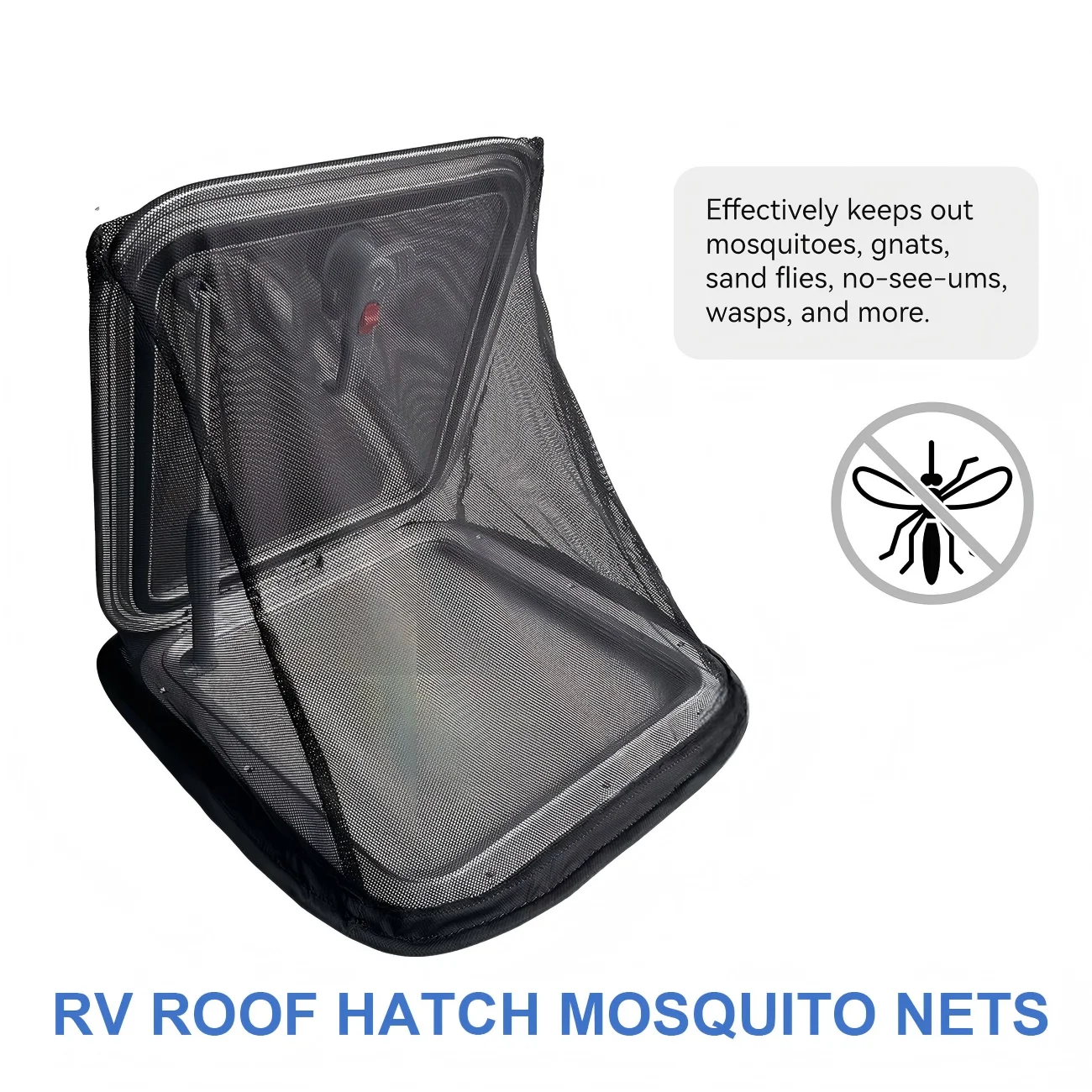 1pc Portable Hatch Bug Screen Foldable Mosquito Net Tent For Dometic Seitz Midi/Mini Heki Fiamma/MPK Lightweight Cabin Cover
