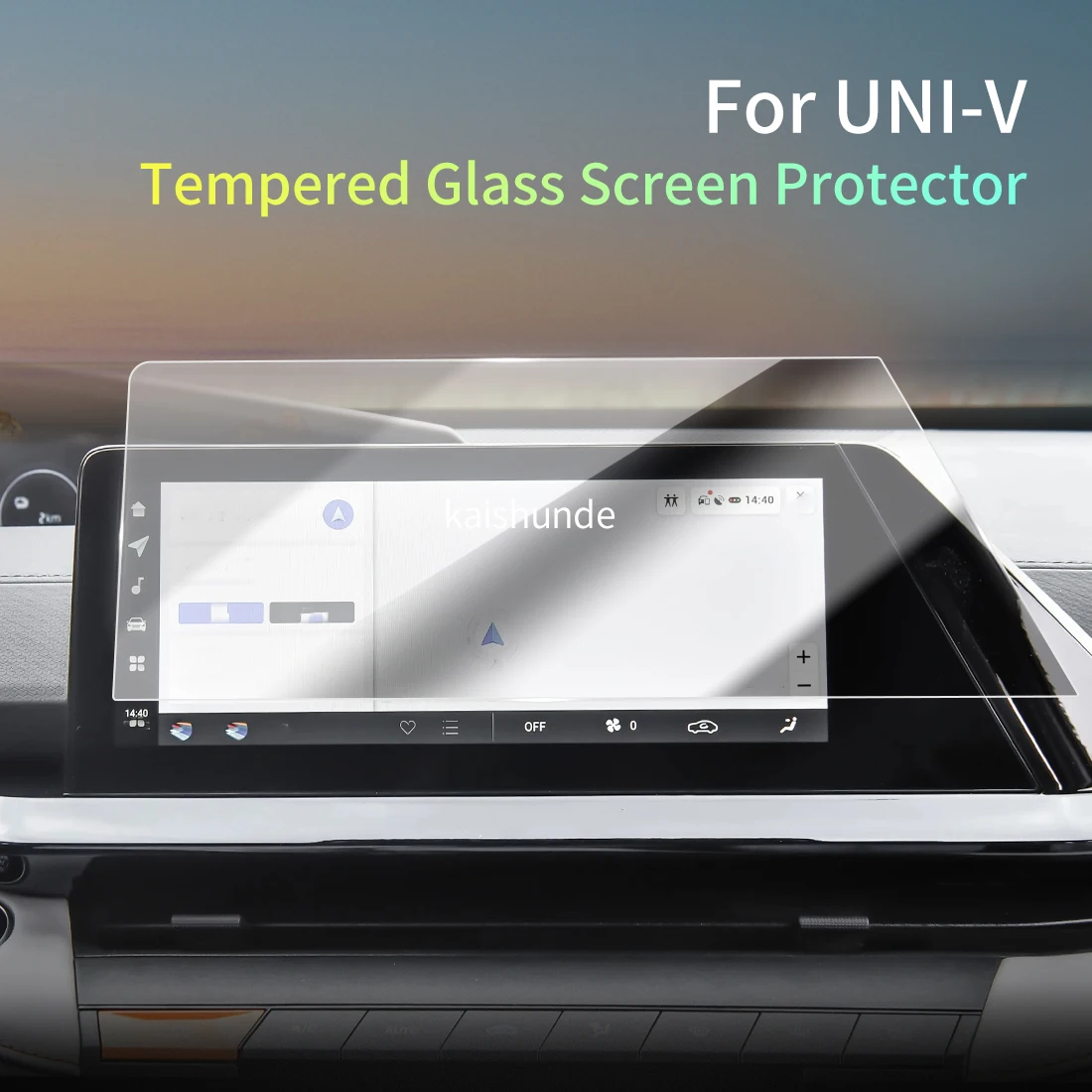

Car Stickers Meters Protector For24 changan UNI-V Tempered Glass Protective Film Display Navigation Vehicle