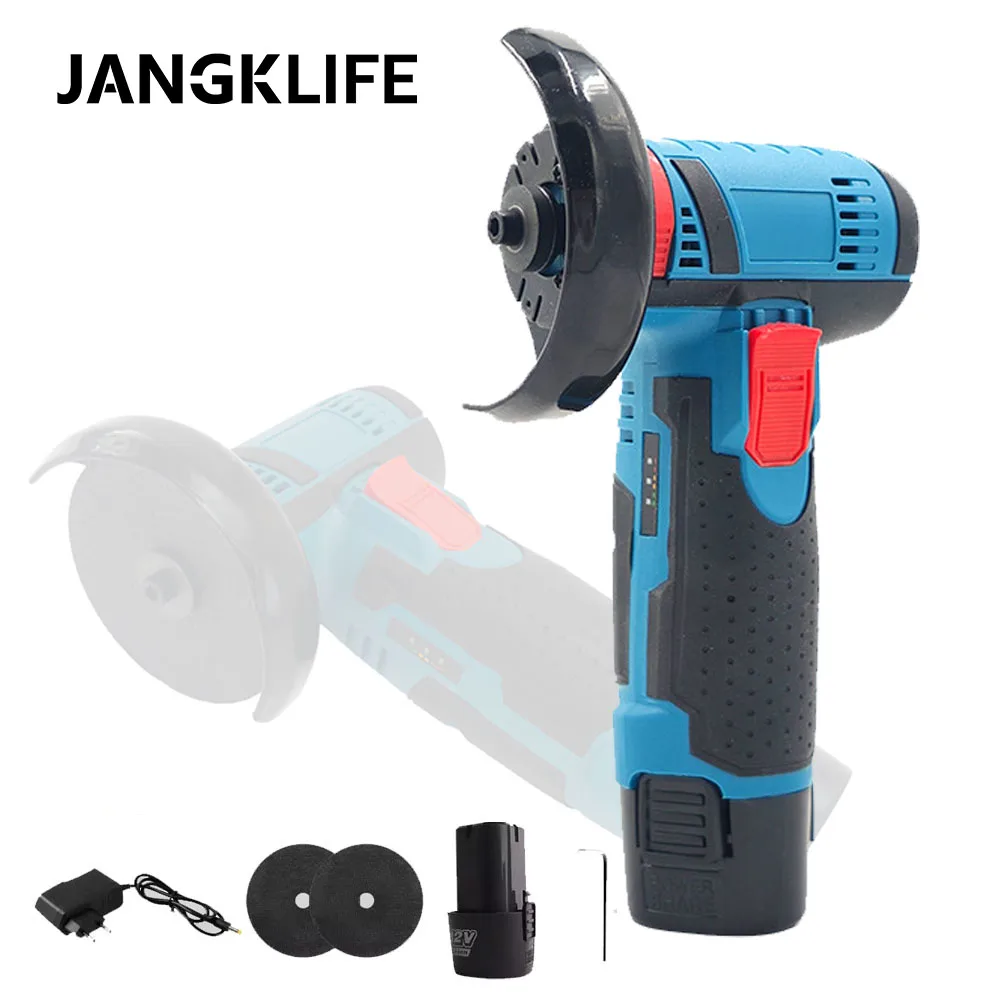 JANGKLIFE Mini Angle Grinder Mini Household Rechargeable Cutting Machine Polishing Machine Electric Hand Grinder