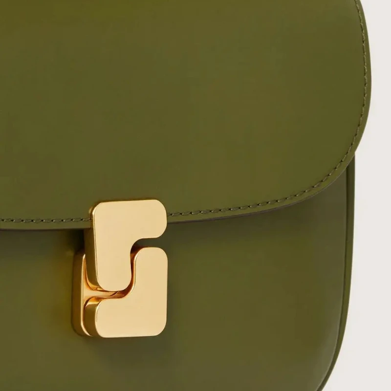 حقائب كلاسيكية مربعة الشكل حقيبة التنقل حقيبة كتف جلدية أصلية للنساء حقيبة كروس حقائب نسائية فاخرة مصممة #4