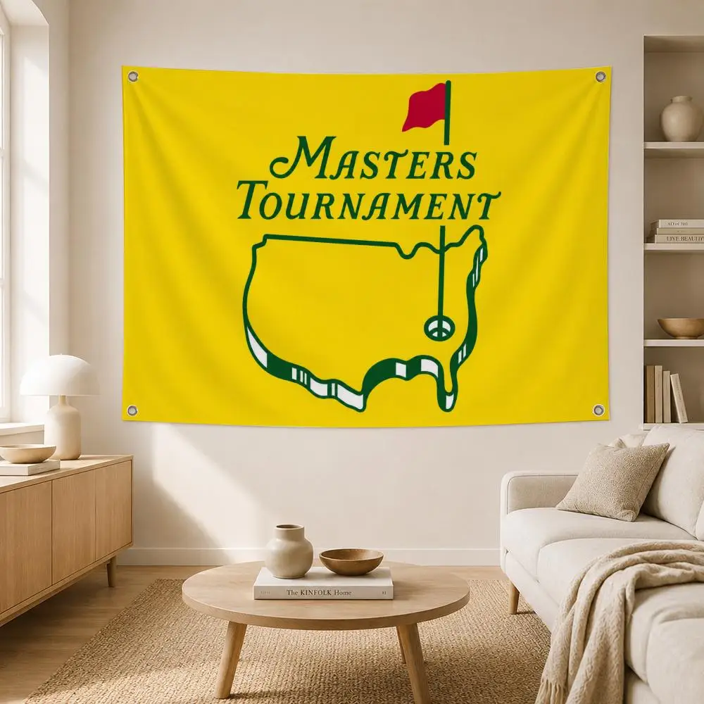 Golf Tournament Masters Flags Home Yard Garden Wall Hanging Flag Indoor Outdoor Banner Decor for Patio Backdrop Art