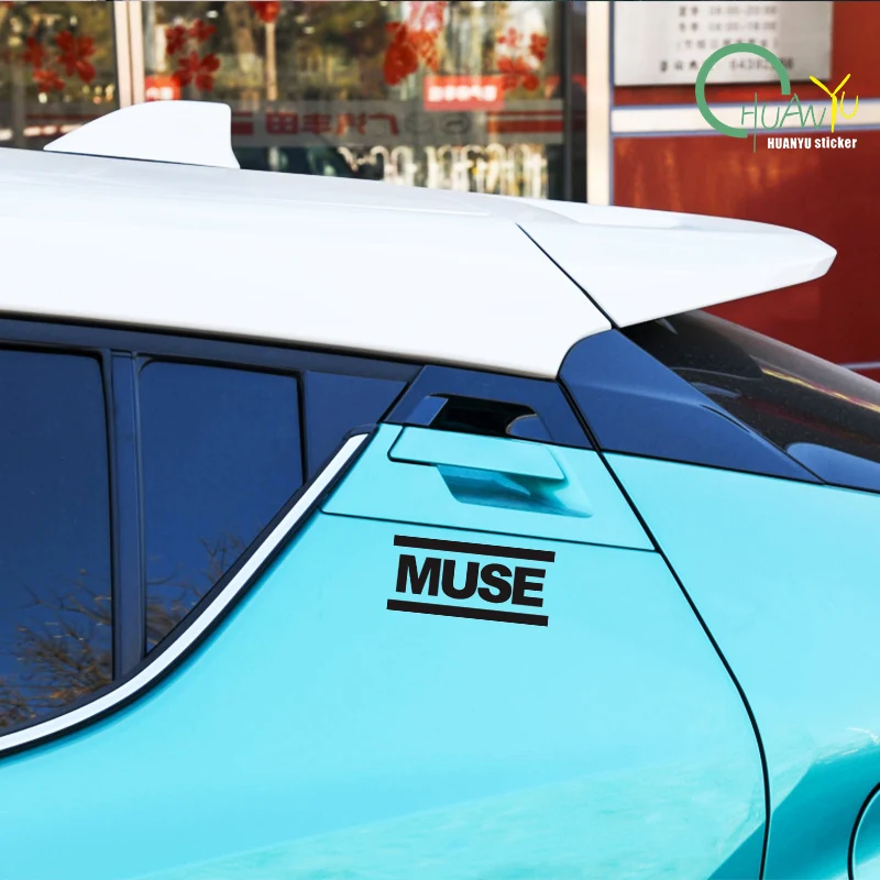 MUSE Creative Text Stickers Car Windows Motorcycle Body Stickers Reflective Waterproof Stickers