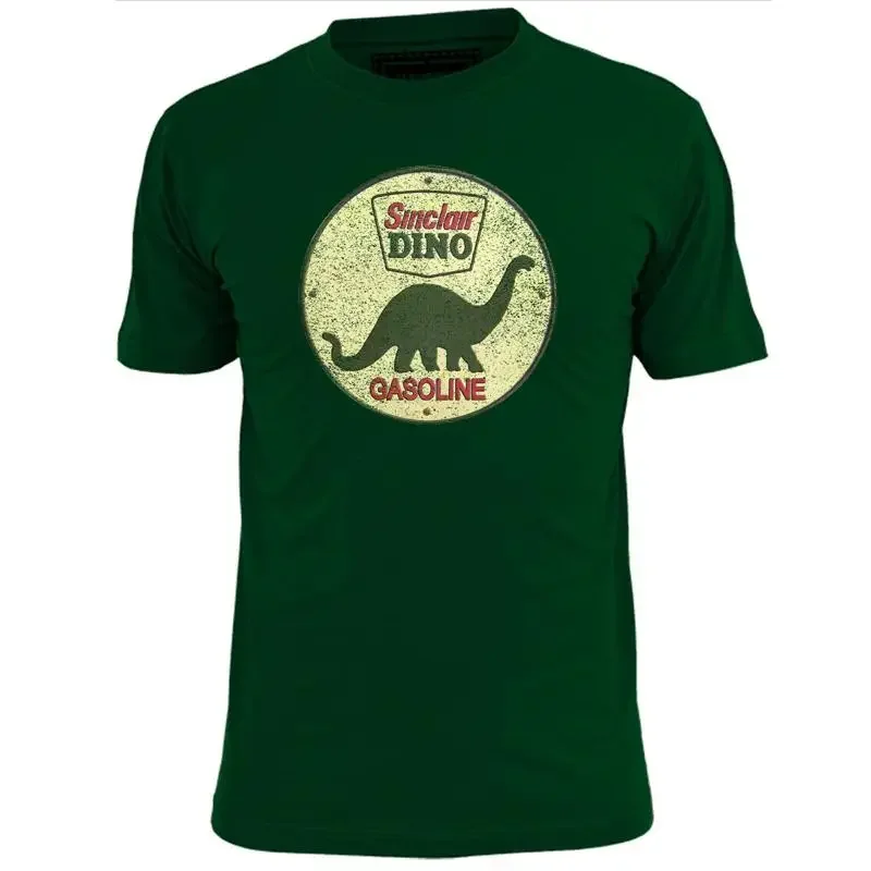 Mens Sinclair Dino Vintage Motor Oil T Shirt Retro Petrol Gas