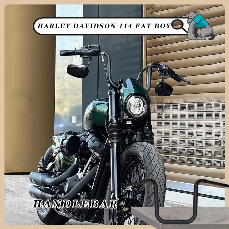 Motorcycle 25mm thick handlebar compatible For harley davidson 114 fat boy Softail 2015-2021 Street Bob Fat Boy Breakout FXSB