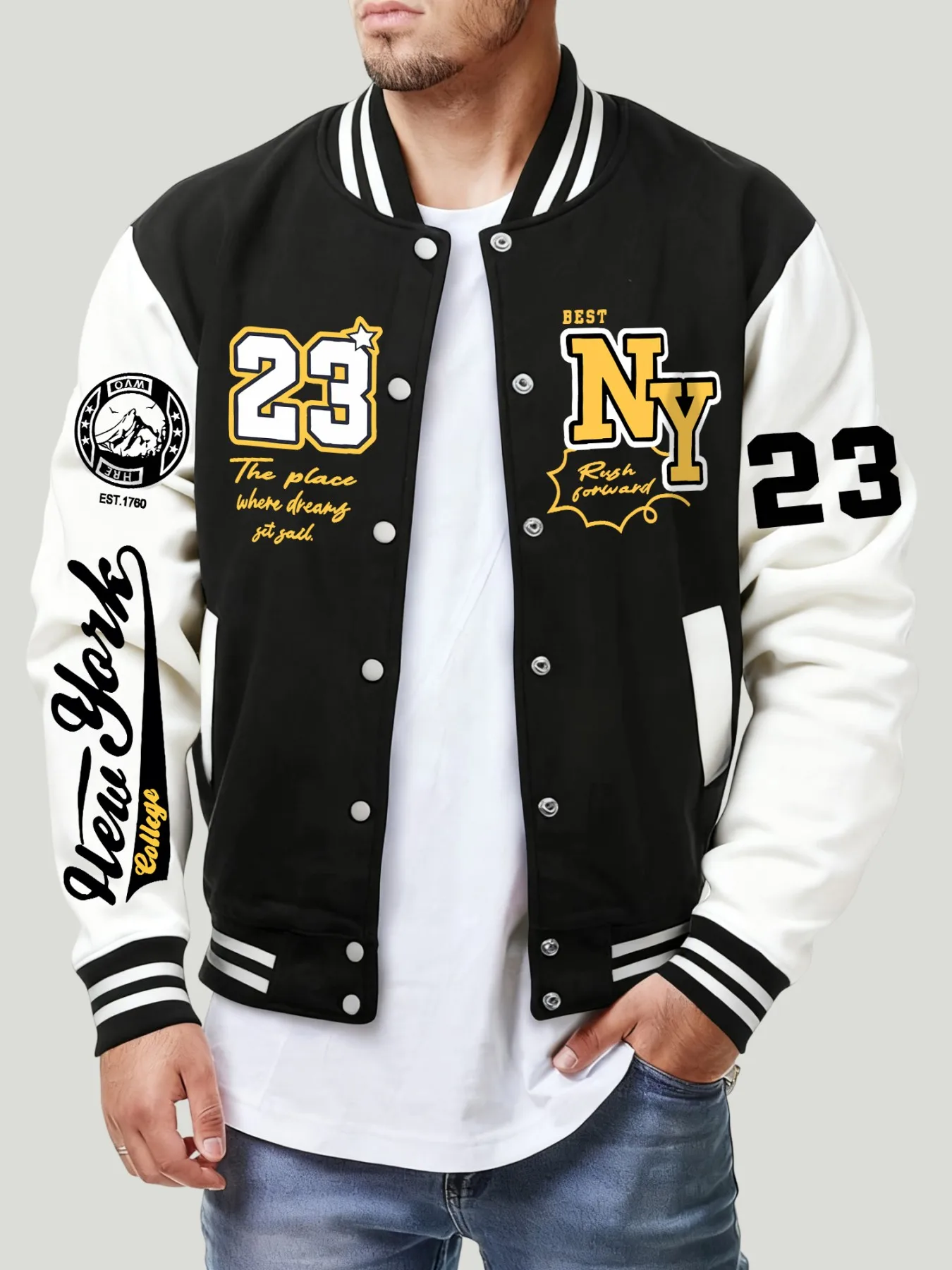 

Куртки New York Art Letter 23, мужские повседневные бейсбольные пальто с карманами, модный свободный топ, осенняя уличная одежда в стиле хип-хоп, одежда унисекс