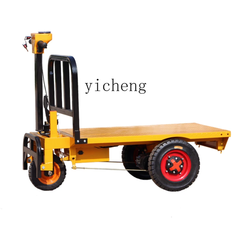 

Tqh Construction Site Electric Flat Truck Truck Brick Sand Warehouse Breeding Pull Material Orchard Transportation