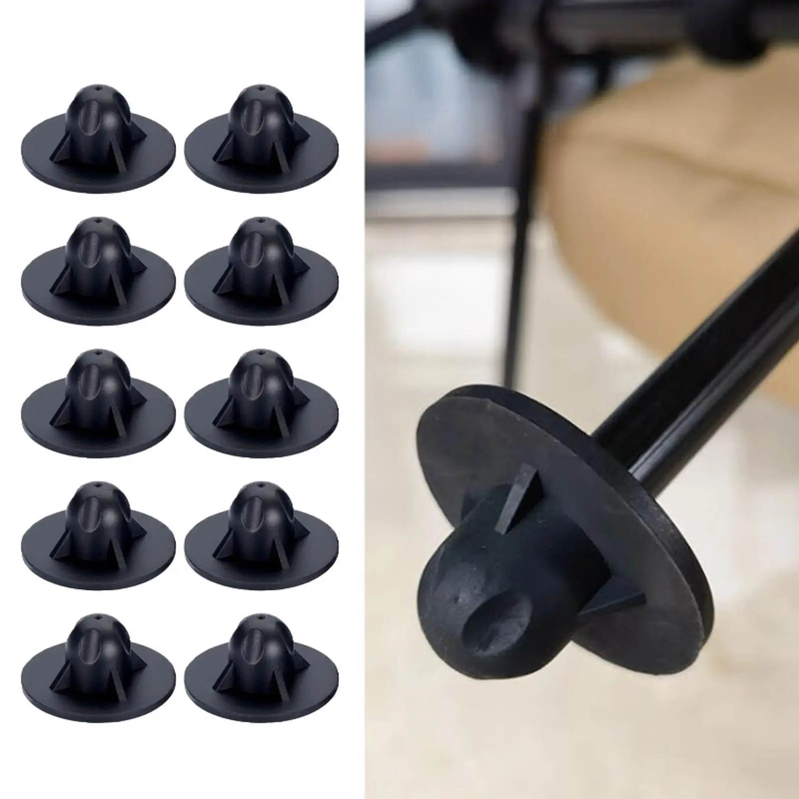 

Outdoor Chair Leg Protector Durable Plastic Foot Covers Non Slip Replacement for Camping Moon Chair