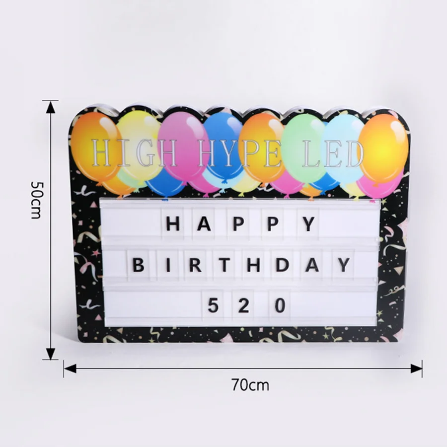 Custom VIP Bottle Presenter Service Sign Glorifier Nightclub Bar Party Happy Birthday LED Letter Message Display Board Sign