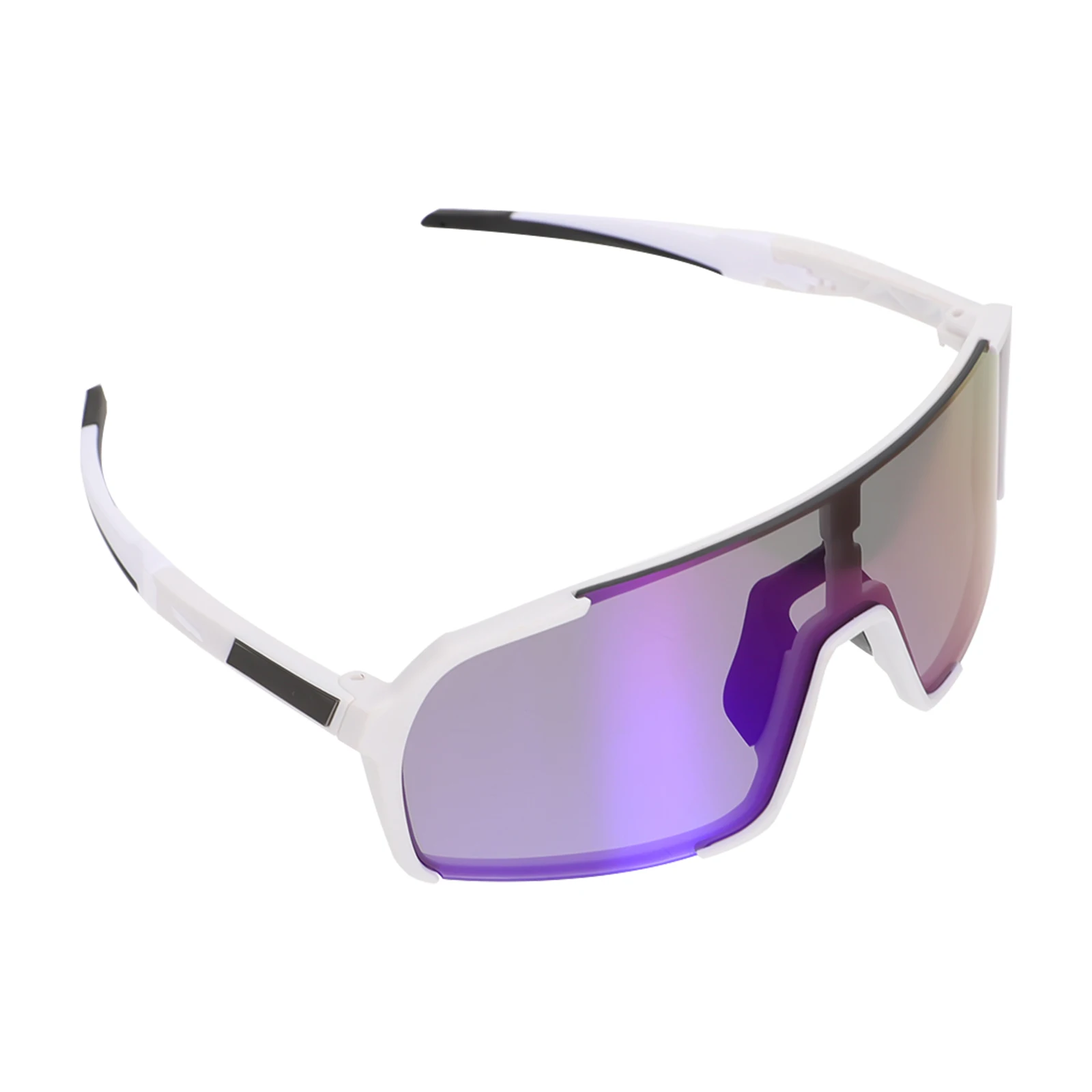 

Polarized Sunglasses White Frame Blue Lens Anti UV Cycling Climbing Outdoor Sports Riding Eye Protection Smooth Texture High