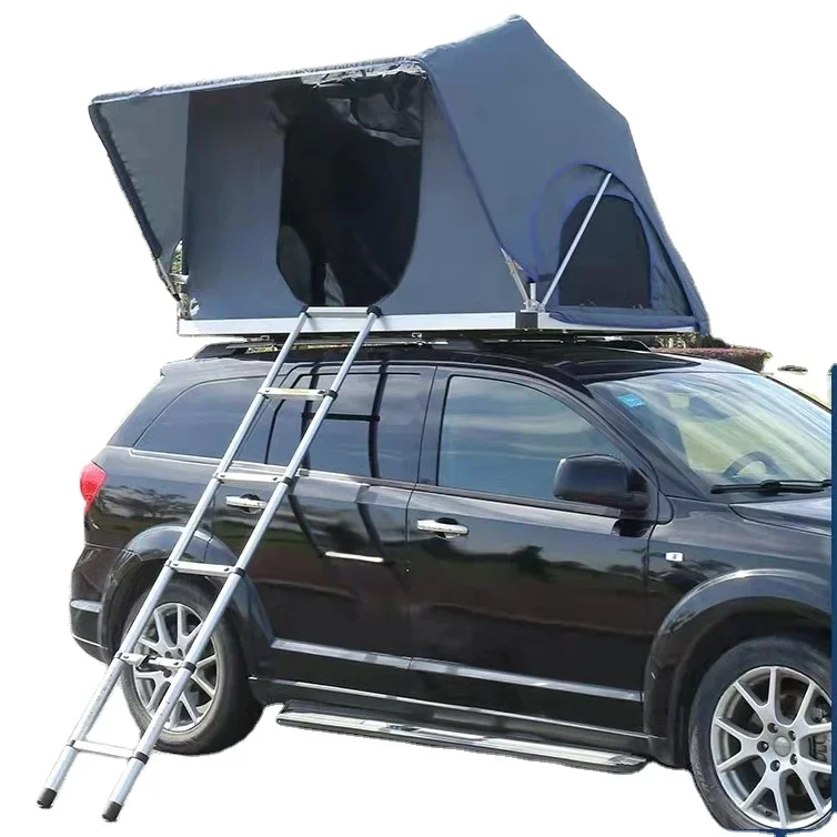 

Auto open camping outdoor folding car roof tent with awning