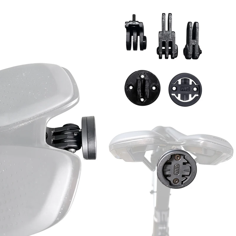 1Set For Giant Unclip Saddle GoPro-Style Interface Adapter Mount Action Camera Holder with Garmin-Compatible Base Bike DIY Parts