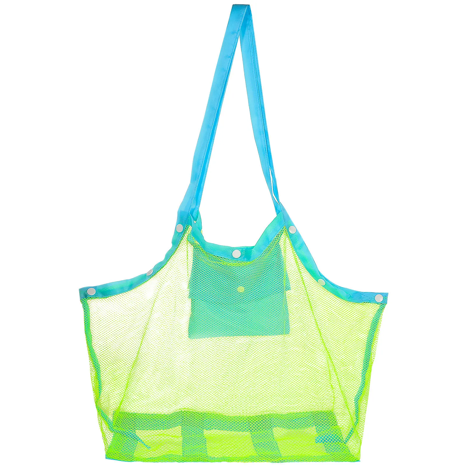 

Large Mesh Beach Bag Breathable Lightweight Oxford Cloth Tote for Beach Pool Camping Storage Seashells Towels Shoes Swim