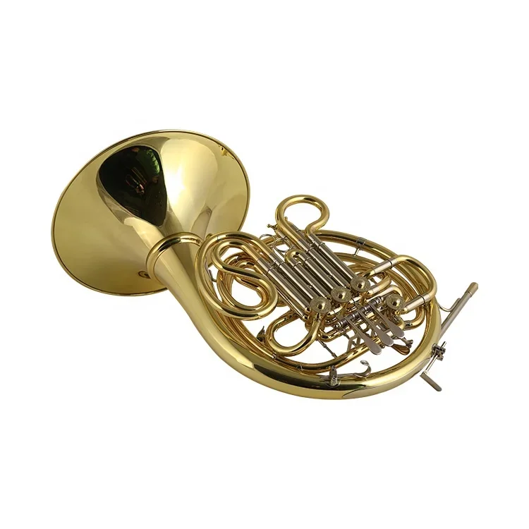 Professional 4-key double detached bell french horn musical instruments