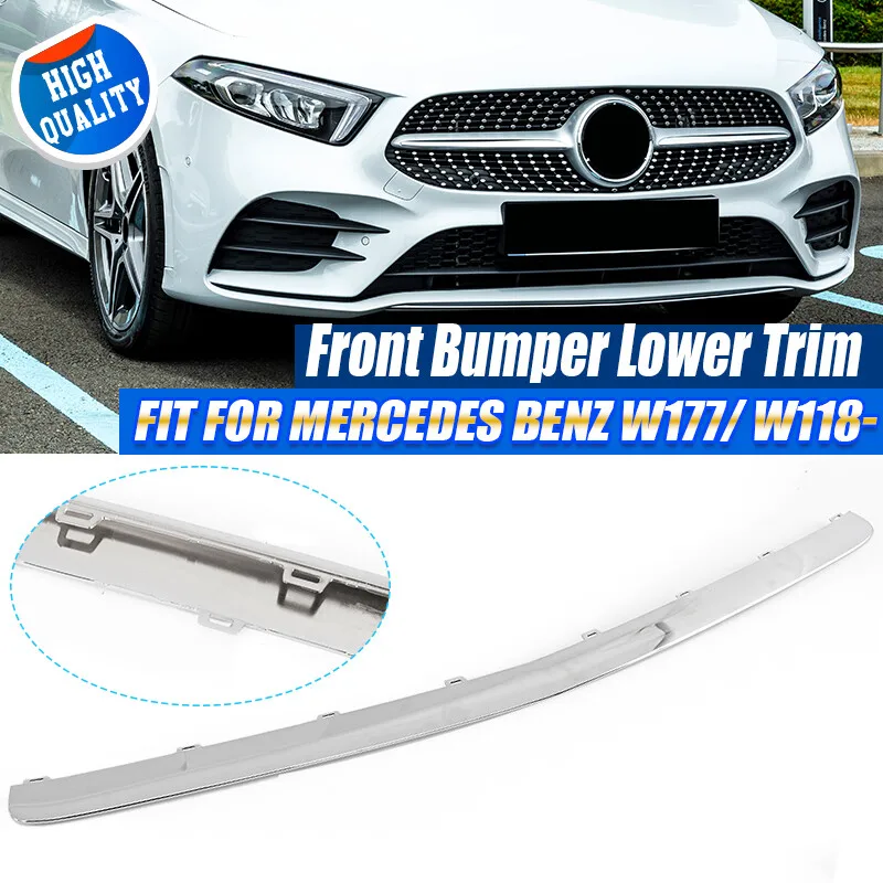 

A1778854202 Front Bumper Chrome Decorative Strip for Mercedes Benz A-Class W177 A220 A250/A35 2019-2021