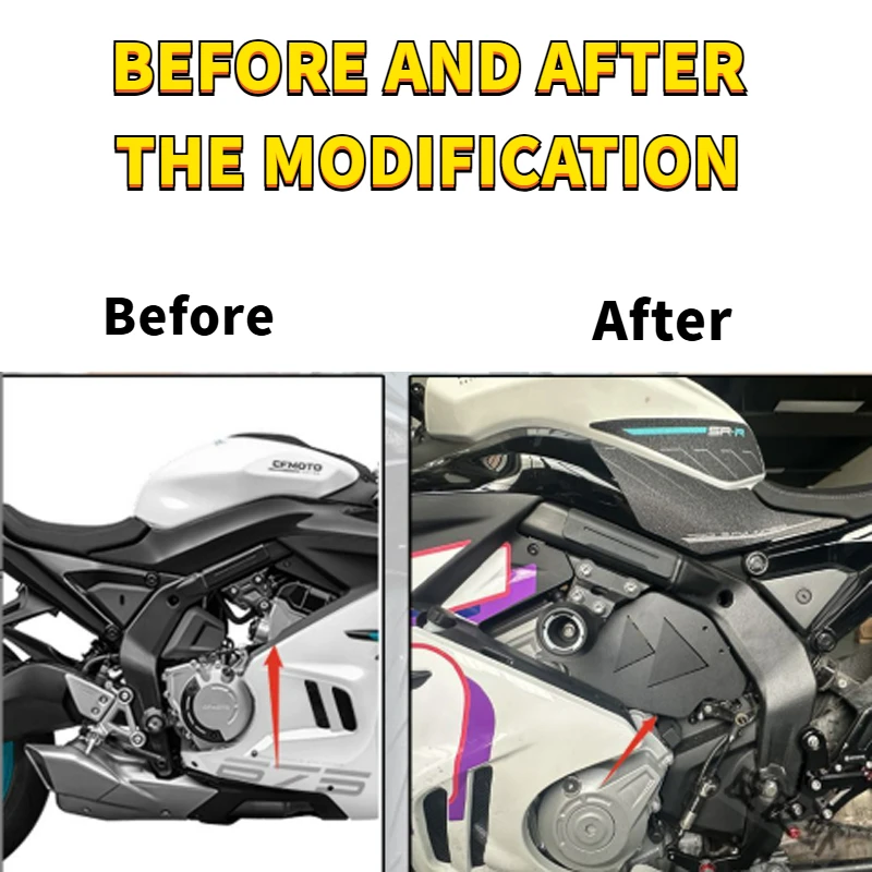 Per CFMOTO 675SR 675SR-R 675NK Motore Modificato Deflettore CF675 Accessori Moto Motore Piastra Protettiva In Lega