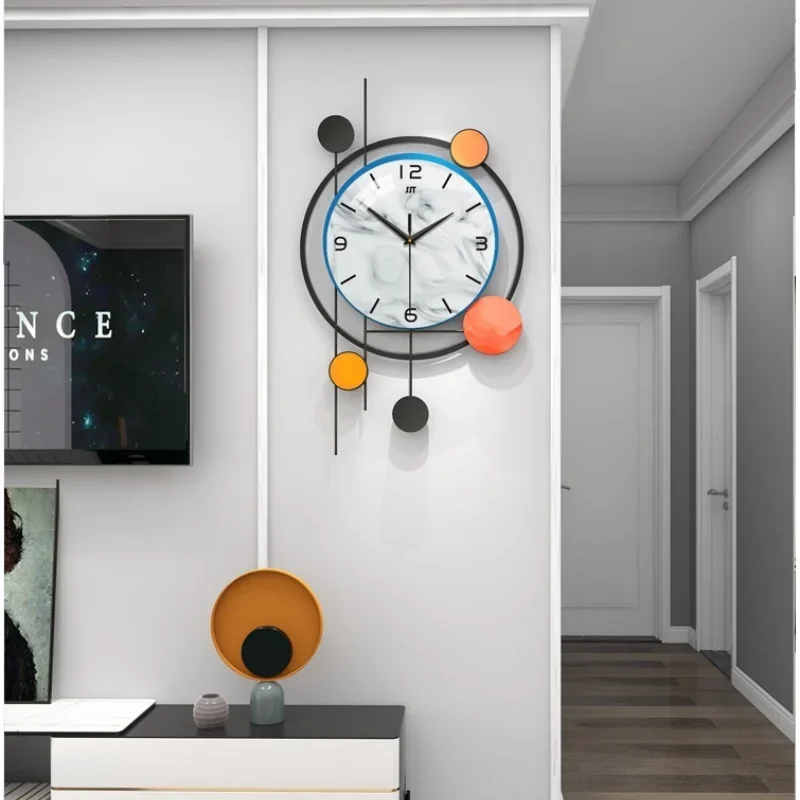 Simple Nordic Wall Clock - Living Room Home Decoration, Fashion Creative - Modern Simplicity Design - Wall Decor Accessory