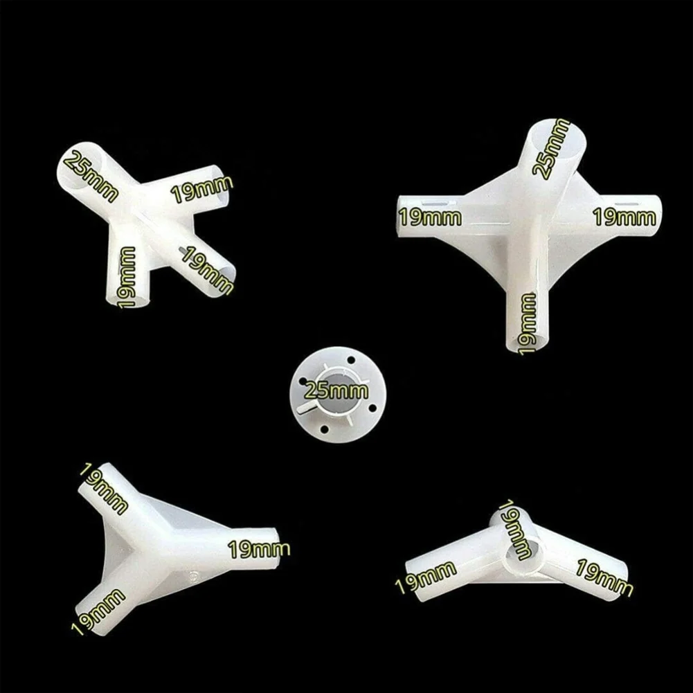 

For Gazebo Awning Tent Feet Replacement Kit 2519mm for Corner and Center Connectors Compatible with 25mm 19mm Pipes