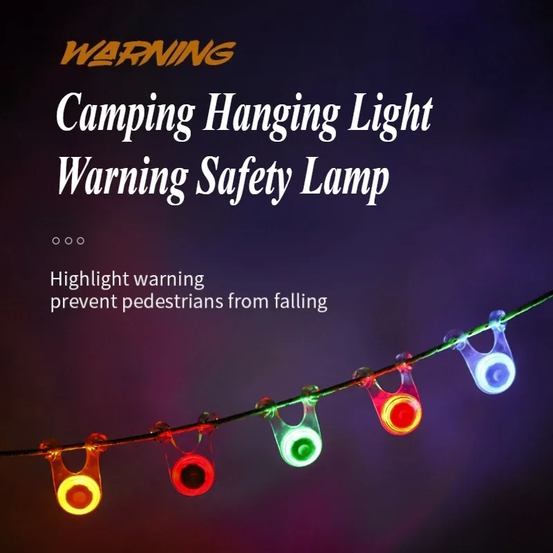1 Uds. Guirnalda LED para tienda de campaña, luz colgante, Mini linterna impermeable para acampar al aire libre, lámpara de seguridad de advertencia para pesca