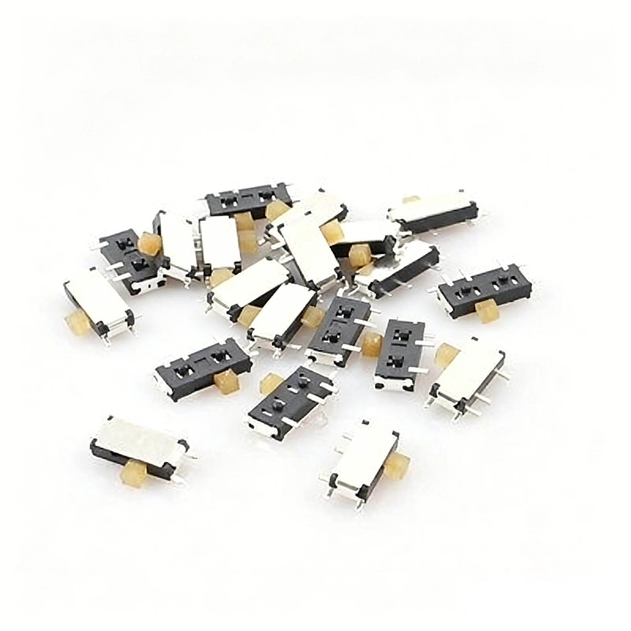 10/20/50PCS DC 50V 0.3A 7 Pin On-On 2 Position 1P2T SPDT SMD SMT  Horizontal Slide Switch Side Knob PCB Right Angle MSK-12C01-07