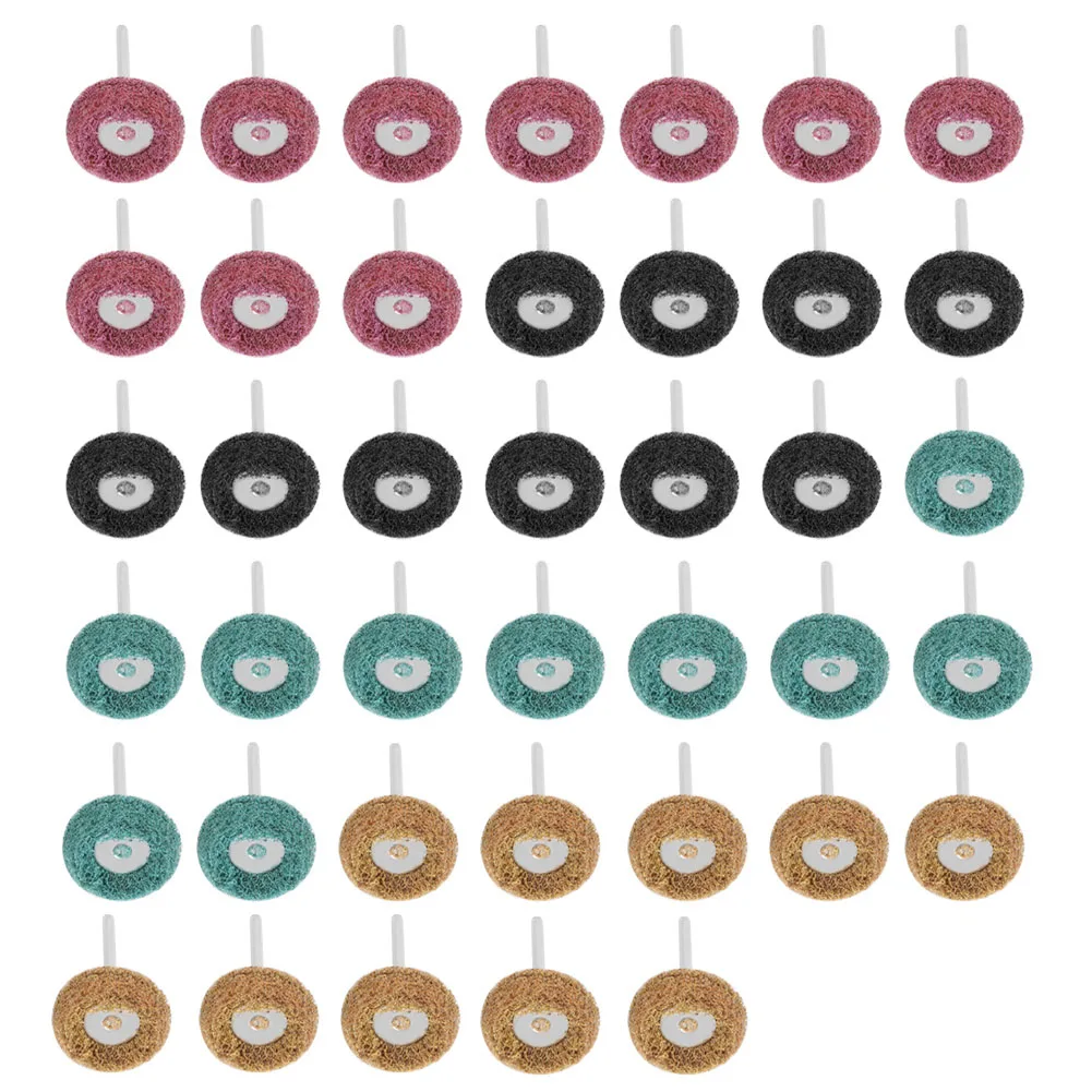 40 stuks polijstmop schurende slijpschijf polijstpadborstel voor roterend gereedschap