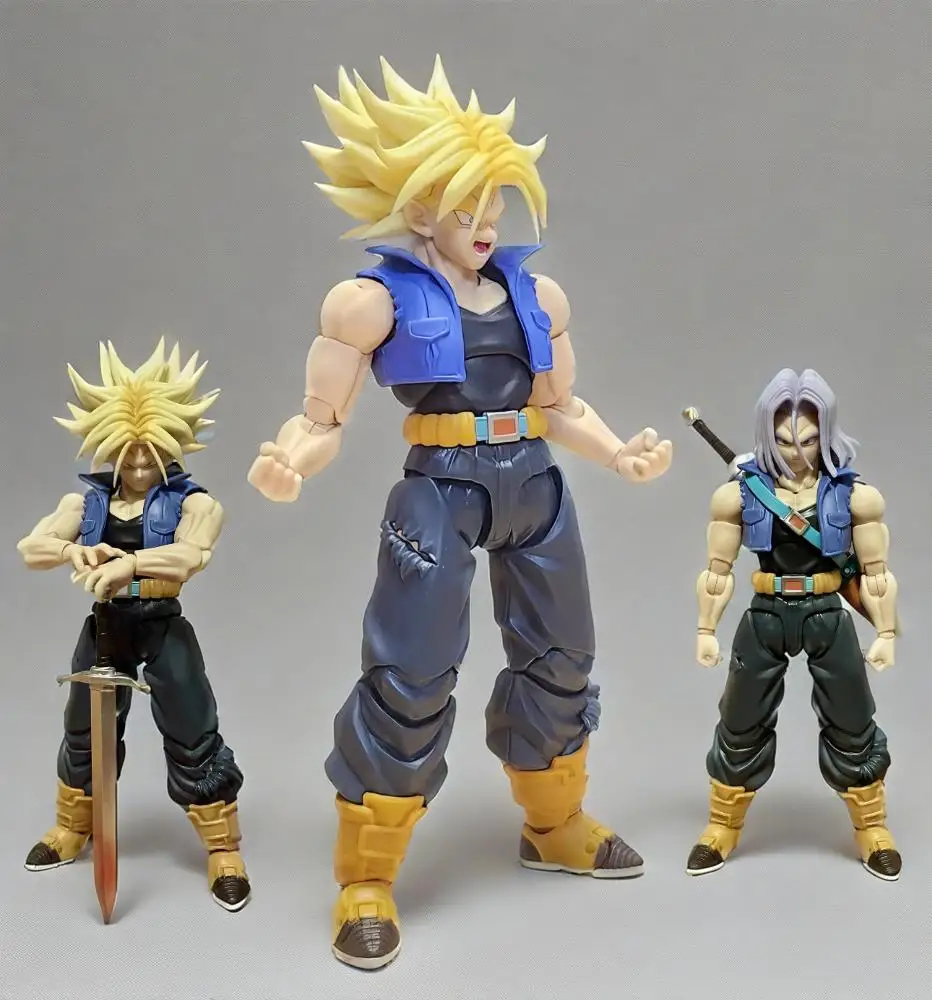 

Dragon Ball Z SHF Super Saiyan Trunks The Boy From The Future Demoniacal Fit Action Figure Model Gift Models Toys Gifts