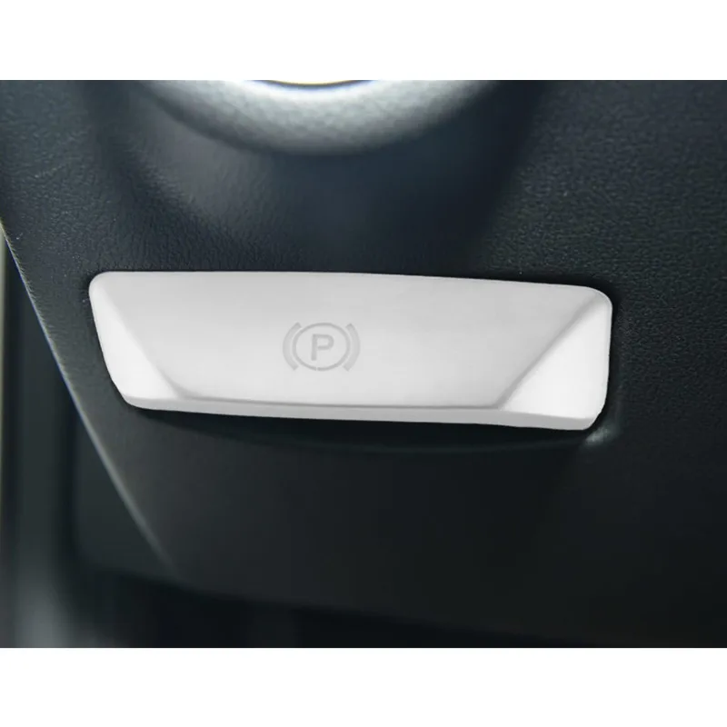 ABS سيارة P زر القدم الفرامل الإصدار التبديل الديكور ملصق الكسوة صالح لمرسيدس بنز E الفئة W212 C الفئة W204 GLK #4