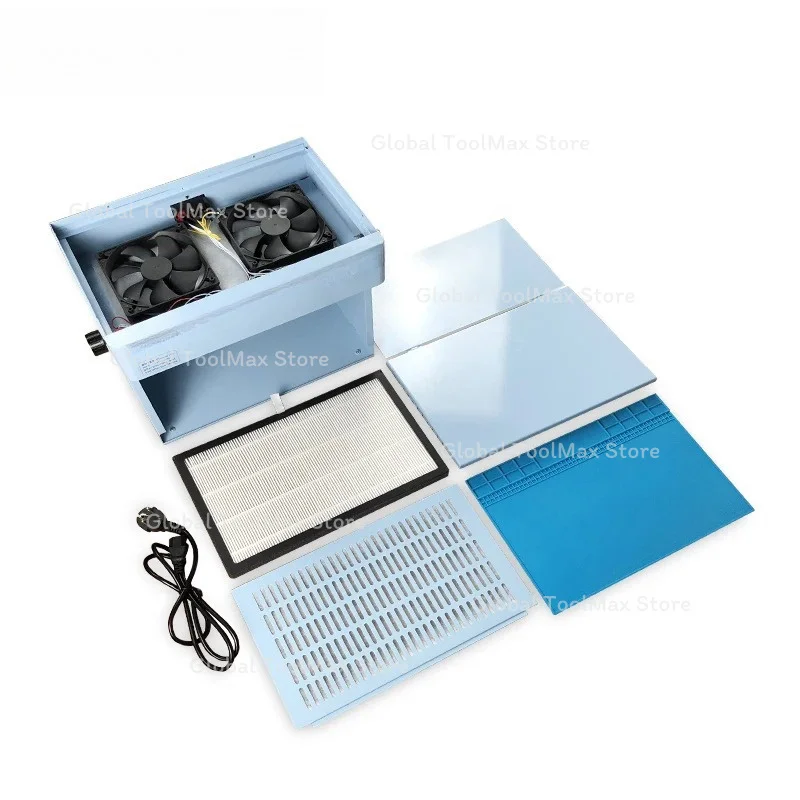 S-917C Dust Free Working Room Anti Dust Bench Adjustable Wind Cleaning Room for Phone iPad Refurbish Repair Fit SS-890