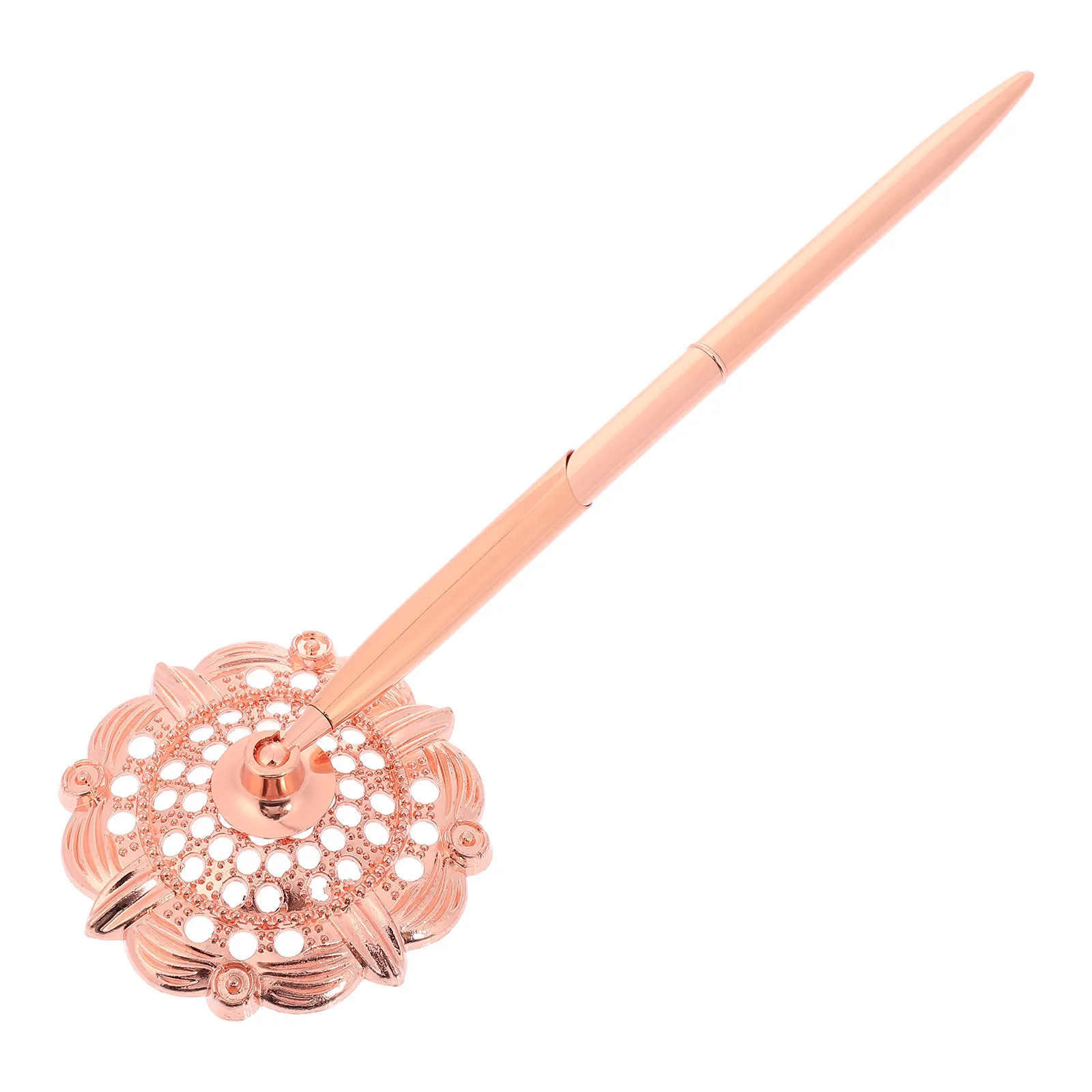 

Metal Ballpoint Pen with Stand Sleek Desktop Business Signature Pen for Guest Book Signing Wedding Contract Signing