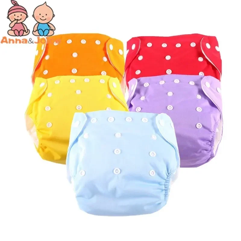 Couches lavables et réutilisables pour bébé, 8 pièces/lot, pantalon d'entraînement, couche-culotte de 8 à 15kg