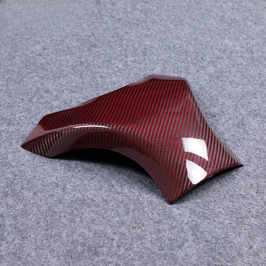 3K Dry Red Carbon Fiber Motorcycle Gas Front Fuel Tank Cap Fairing NinjasZX-6R 2019 2020 2021 2022 2023