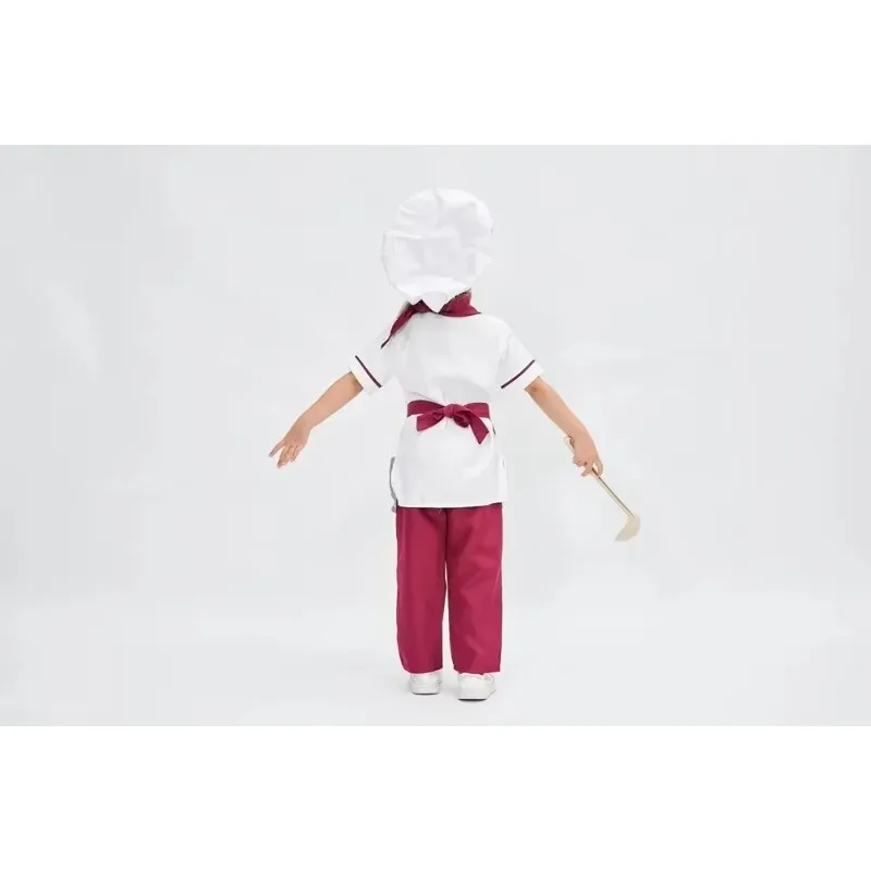 New Children's Cosplay Dessert Baker Sets Men's And Women's Western Food Chef's Working Clothes view 6