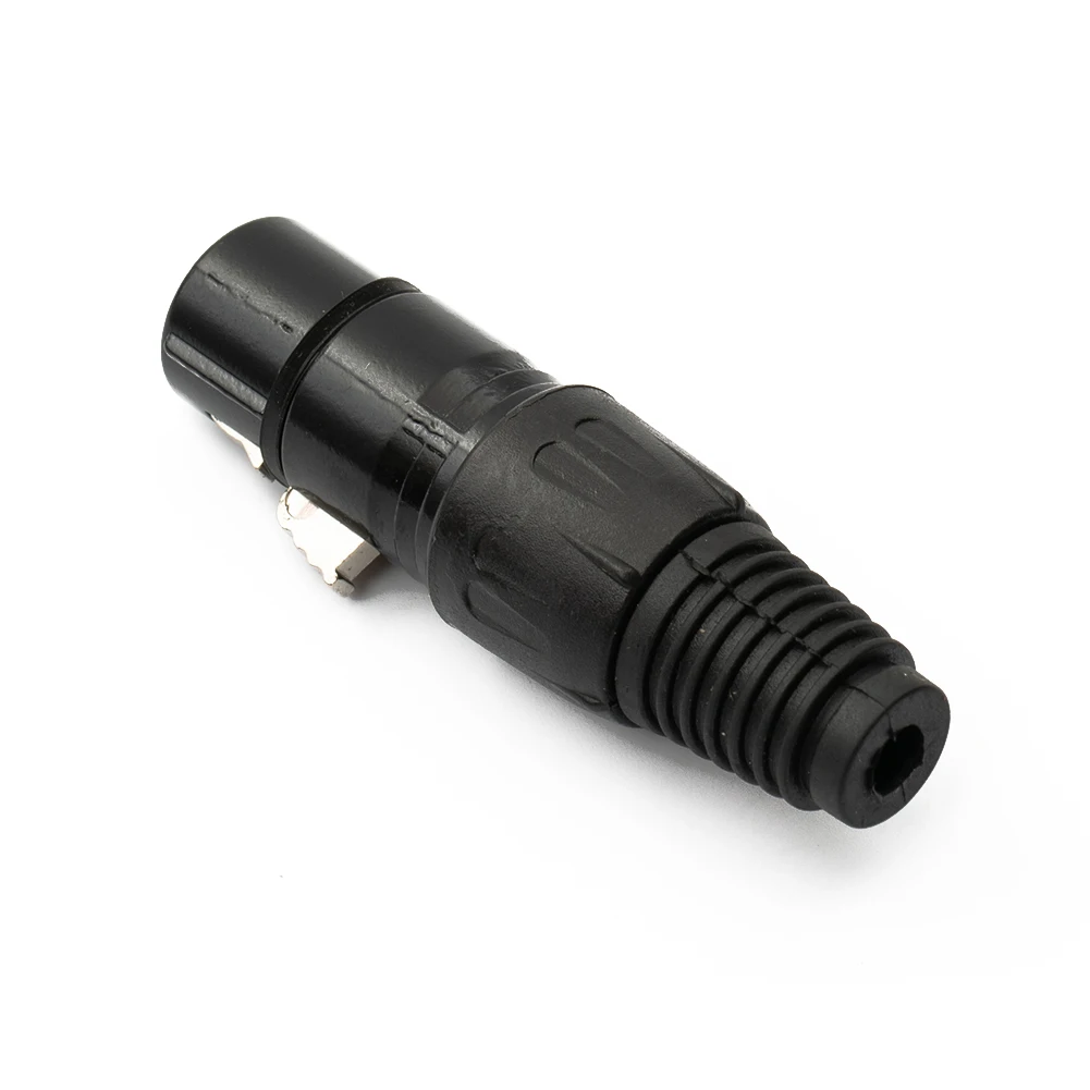 

Snake Plug 3 Pin Female Connector Microphone Cable Upgrade Connect Make Arc Shape High Conductivity High Quality