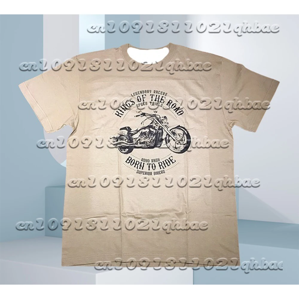 

2025 Men's And Women's Motorcycle Casual Loose Short Sleeved T-Shirt Summer Hot Selling Quick Drying Printed Short Sleeved Shirt