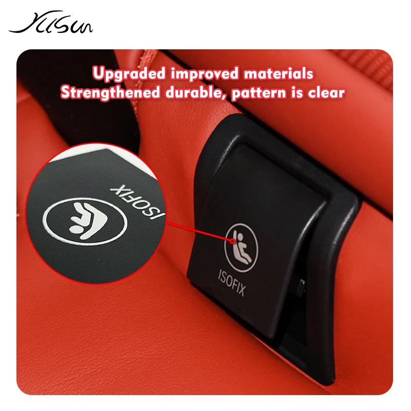 Seggiolino posteriore per bambini Ancoraggio Sicurezza ISOFIX Copertura di ritenuta per BMW X5 G05 2019-2023 Seggiolino posteriore per auto Gancio Fibbia piastra di copertura Accessori