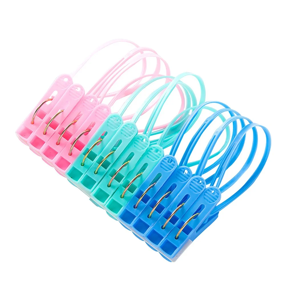 

24 PCS Plastic Lingerie Clips Underwear Clothes Pegs Nail Multi-function Clothespins