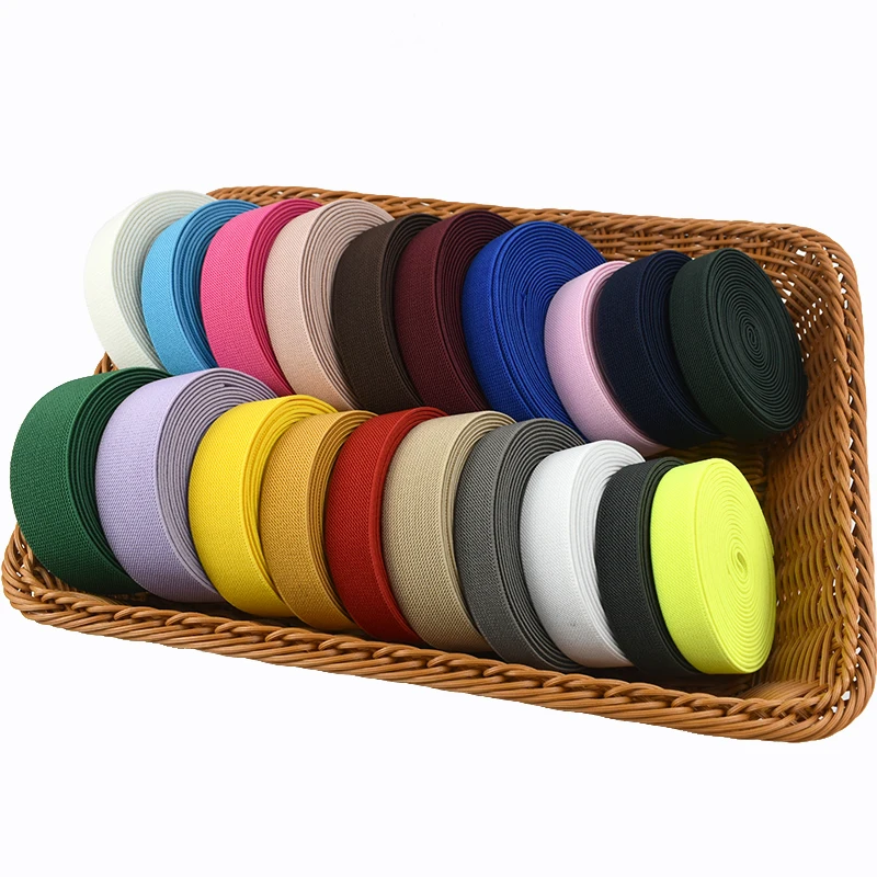 

4M 25mm 1.96mm Thick Elastic Band Clothing Sewing Ribbon Backpack Elasticity Tape Home Textile Decor Stretch Strap DIY Accessory